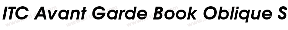 ITC Avant Garde Book Oblique SWA字体转换